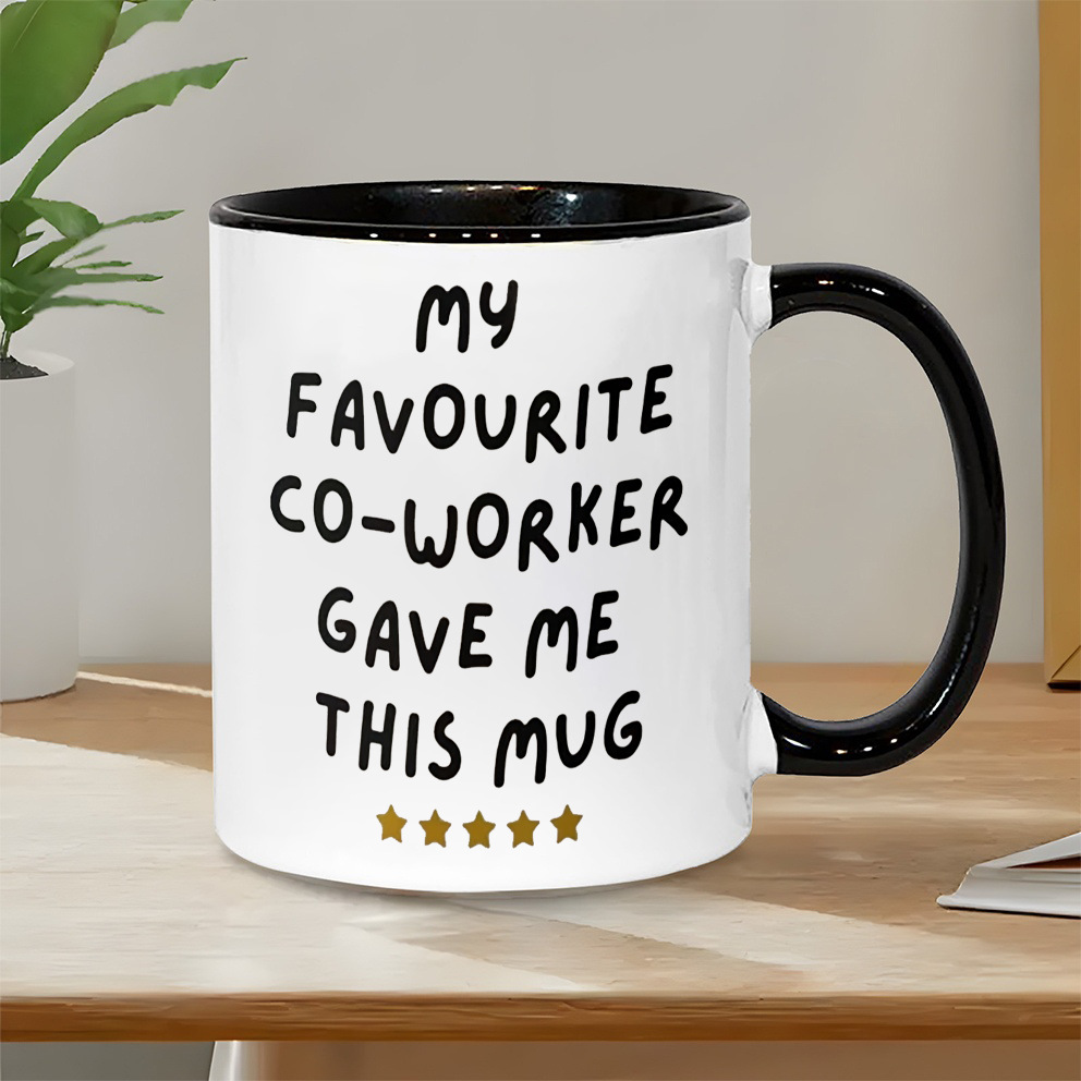 Coffee Tea With Me - Caneca divertida para presente de colega,