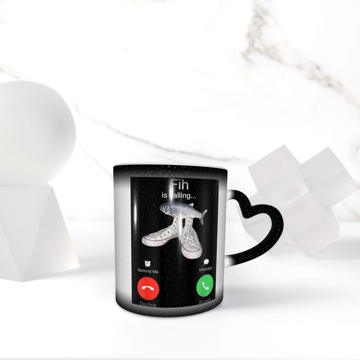 Coffee Tea With Me - Caneca de Cerâmica Fih para Lembrete