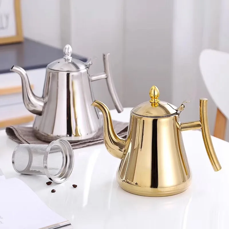 Coffee Tea Creamer - Chaleira de chá de aço inoxidável