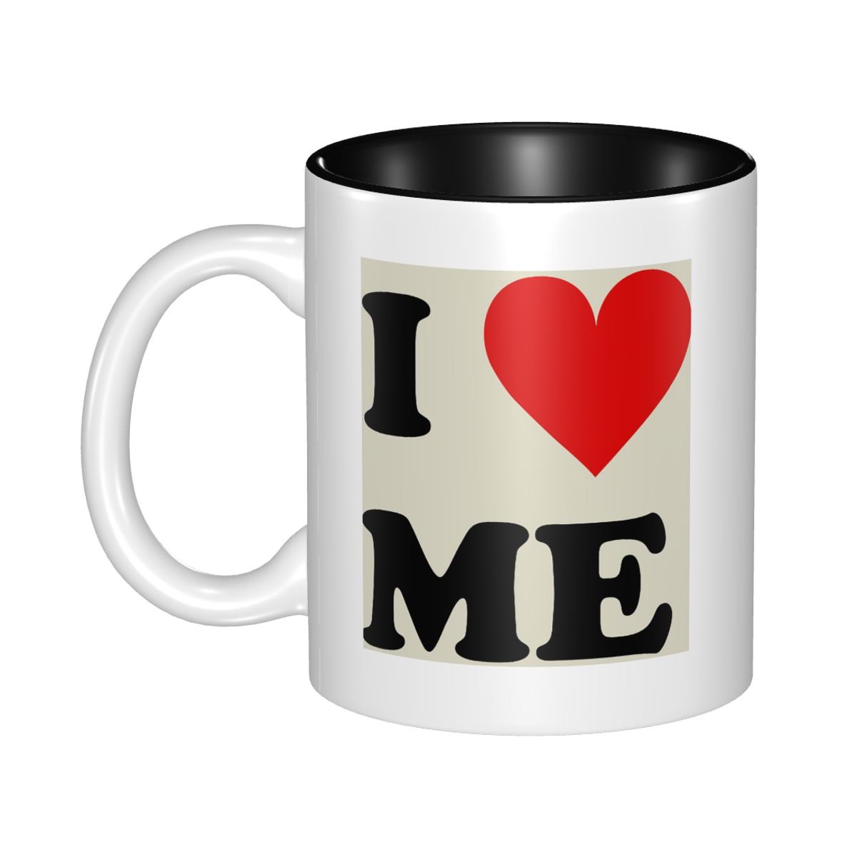 Coffee Tea With Me - Caneca Divertida de Cerâmica 'I Love