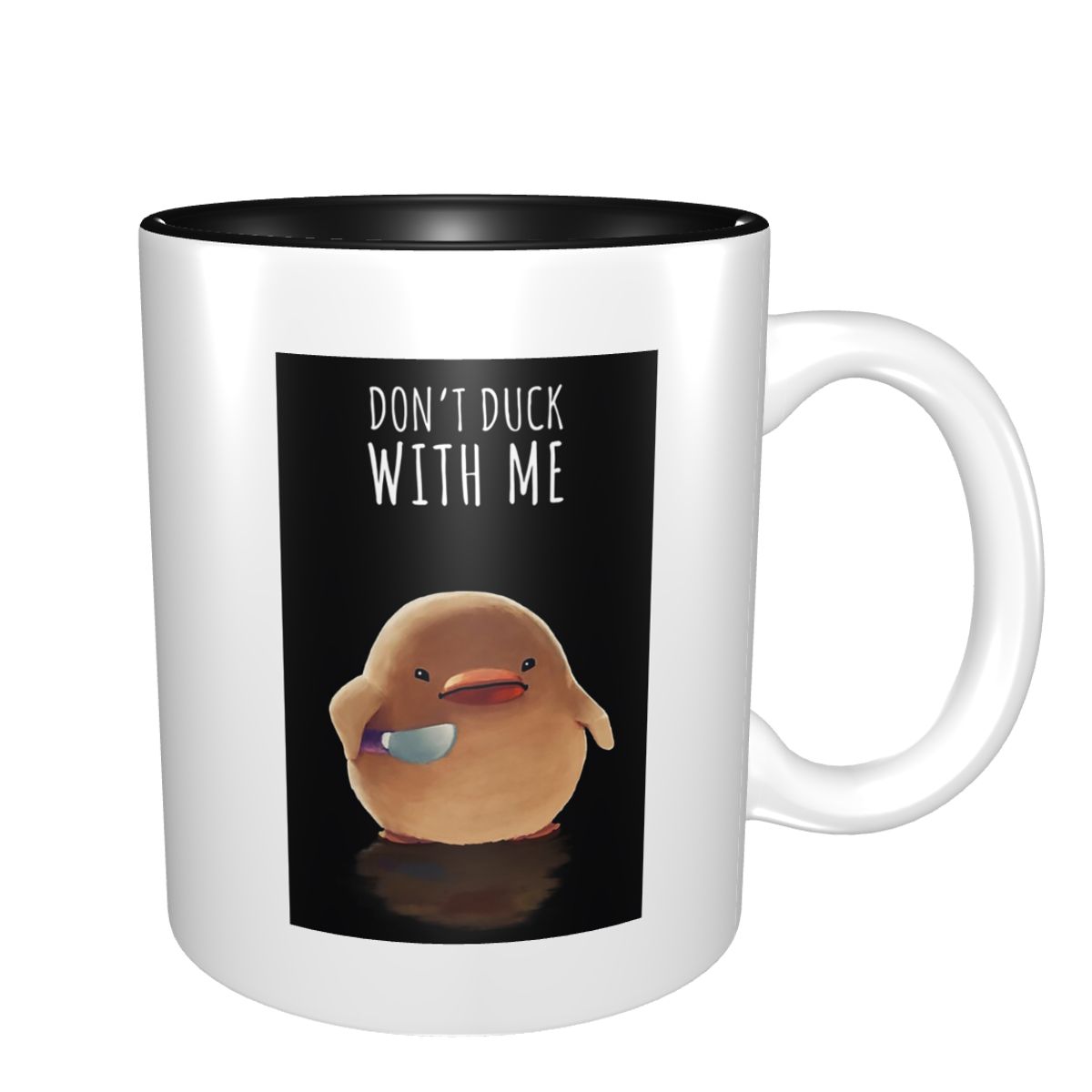 Coffee Tea With Me - Caneca de Cerâmica Engraçada 'Don't Duck