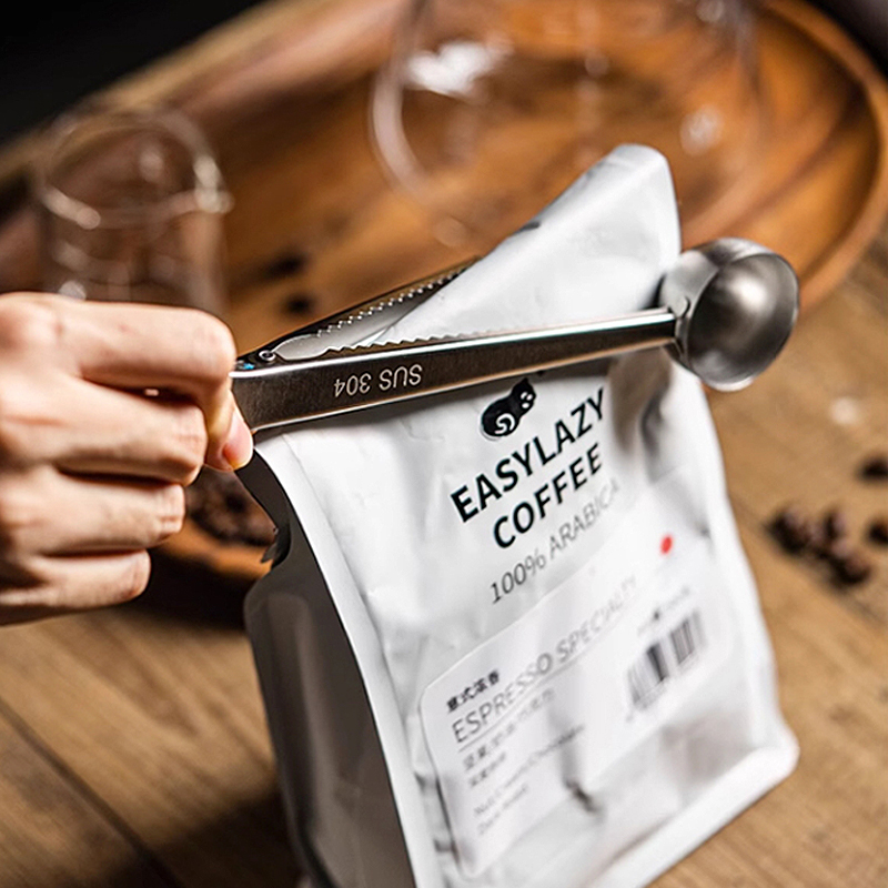 Coffee Tea Leaf And Bean - Nova Colher de Café em Aço