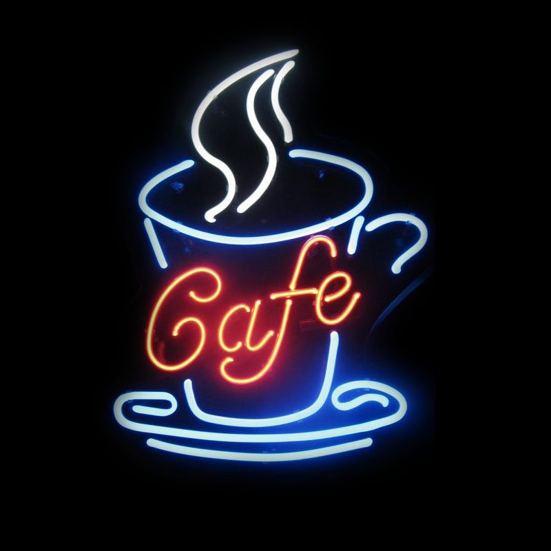 Coffee Tea Neon Sign - Letreiro Neon para Café, Restaurante, Bar
