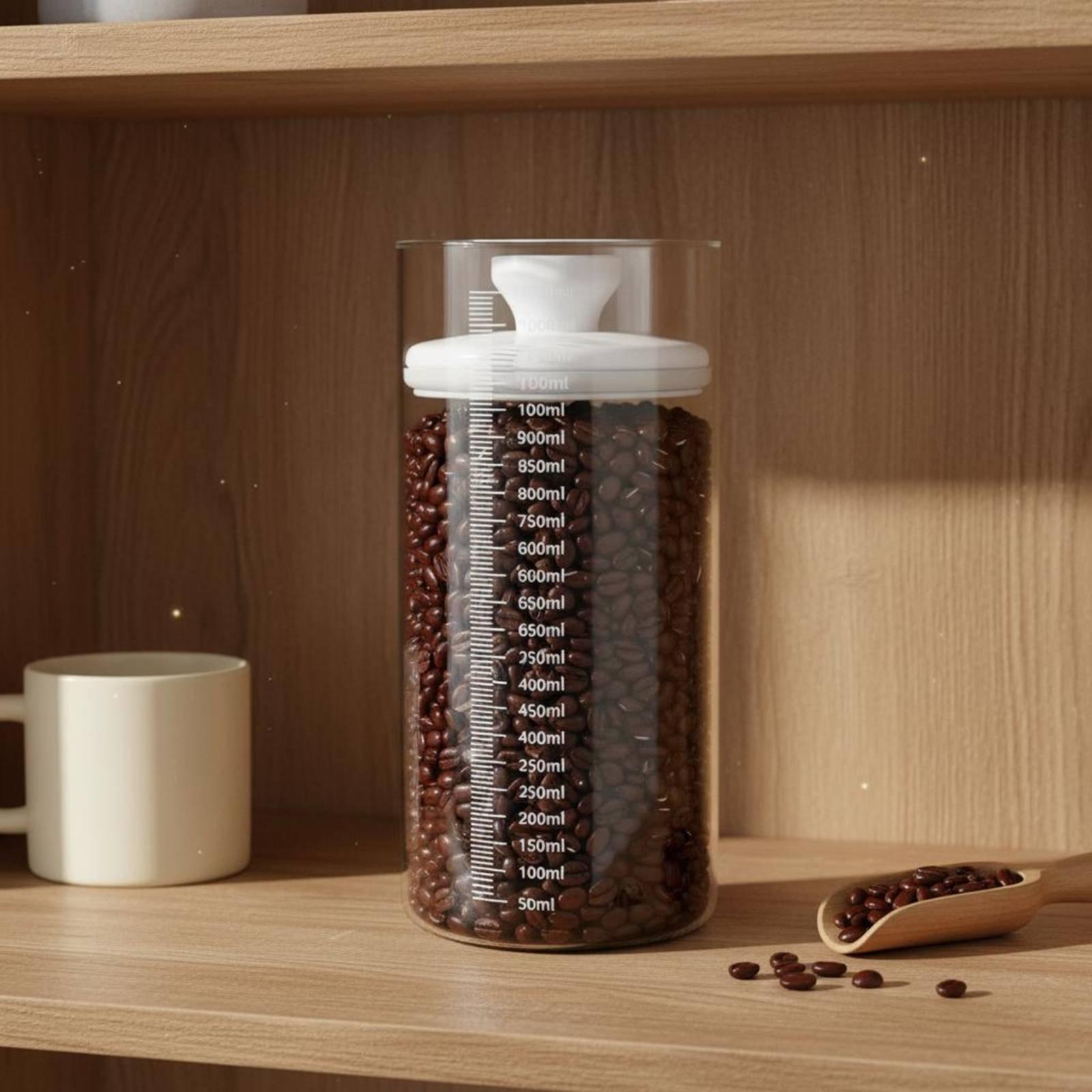 Pote de vidro para armazenamen - Coffee Tea Leaf And Bean avaliação e preço