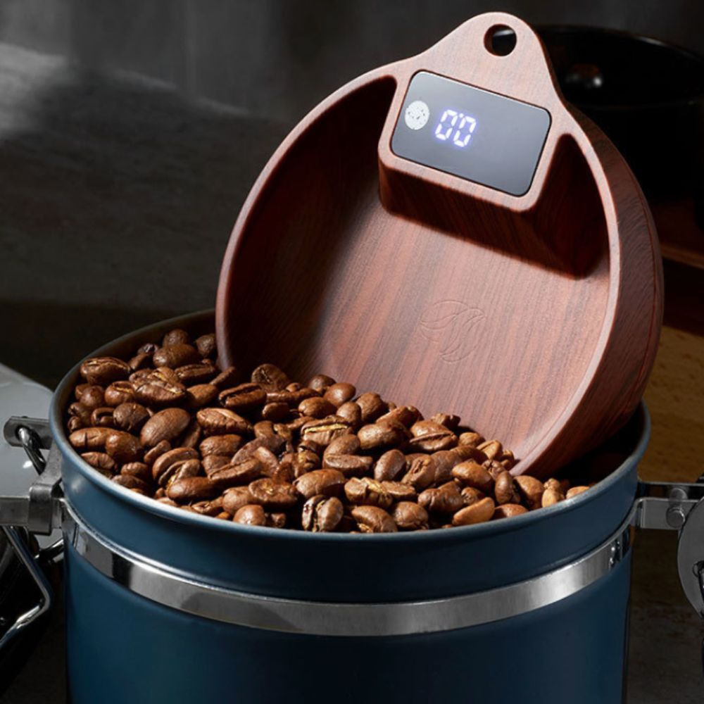 Balança de Temperos com Displa - Coffee Tea Leaf And Bean avaliação e preço