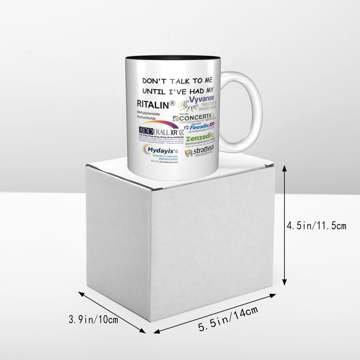 Caneca Engraçada 'Não Me Fale' - Coffee Tea With Me avaliação e preço