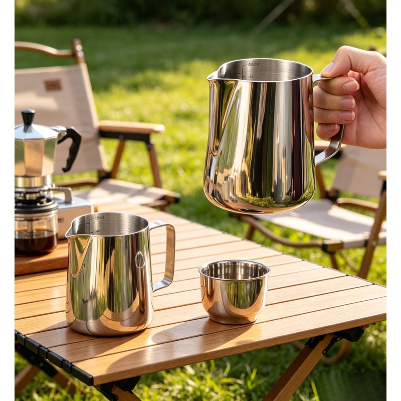 Jarro de Aço Inoxidável para E - Barista Milk Jug avaliação e preço