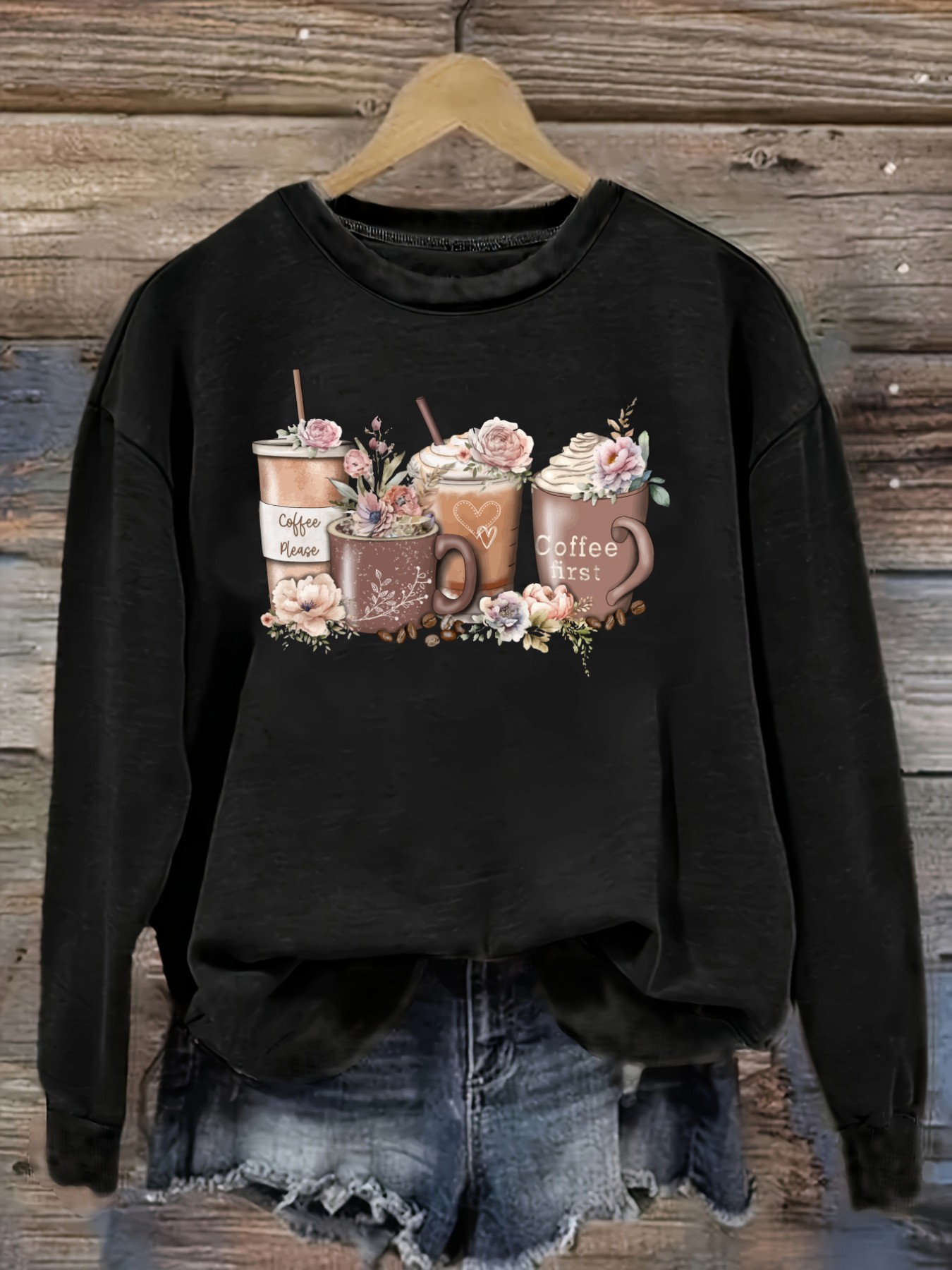 Camiseta Feminina Casual de Ma - Coffee&Tea House Opinie avaliação e preço