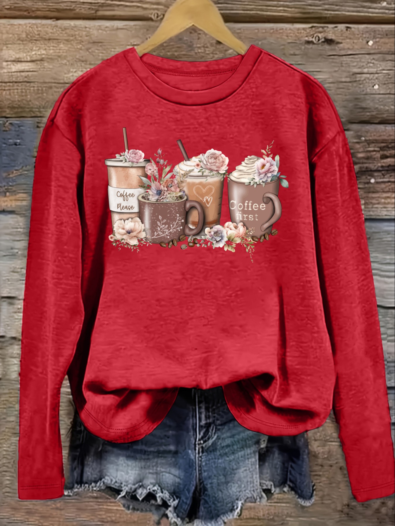 Camiseta Feminina Casual de Ma - Coffee&Tea House Opinie avaliação e preço