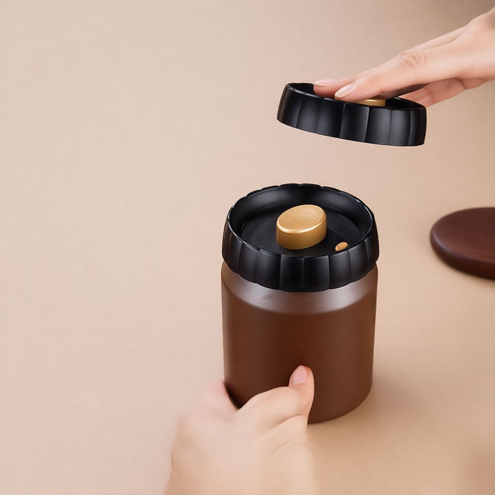 Recipiente Hermético para Arma - Coffee Tea Leaf And Bean avaliação e preço