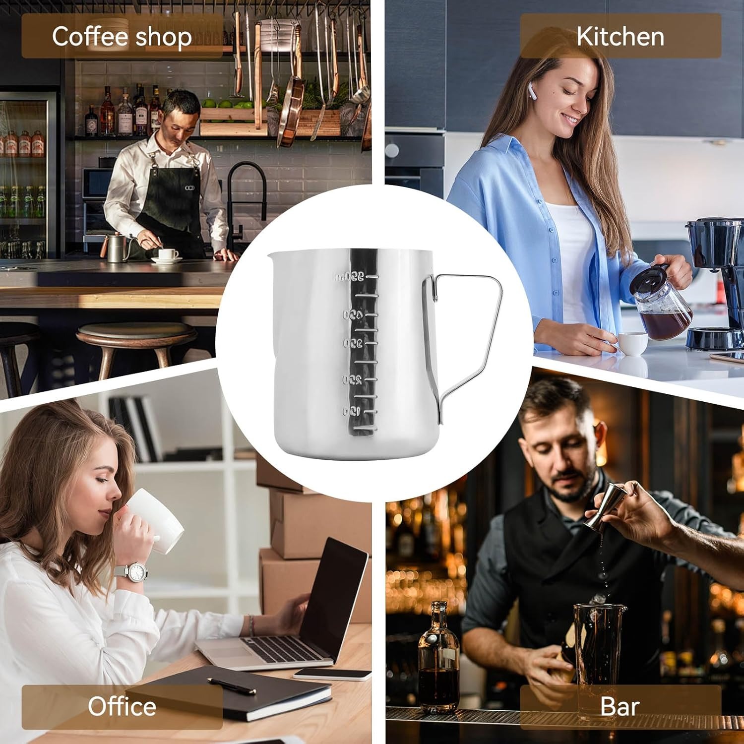 Jarra para Espumar Leite, Jarr - Barista Milk Jug avaliação e preço