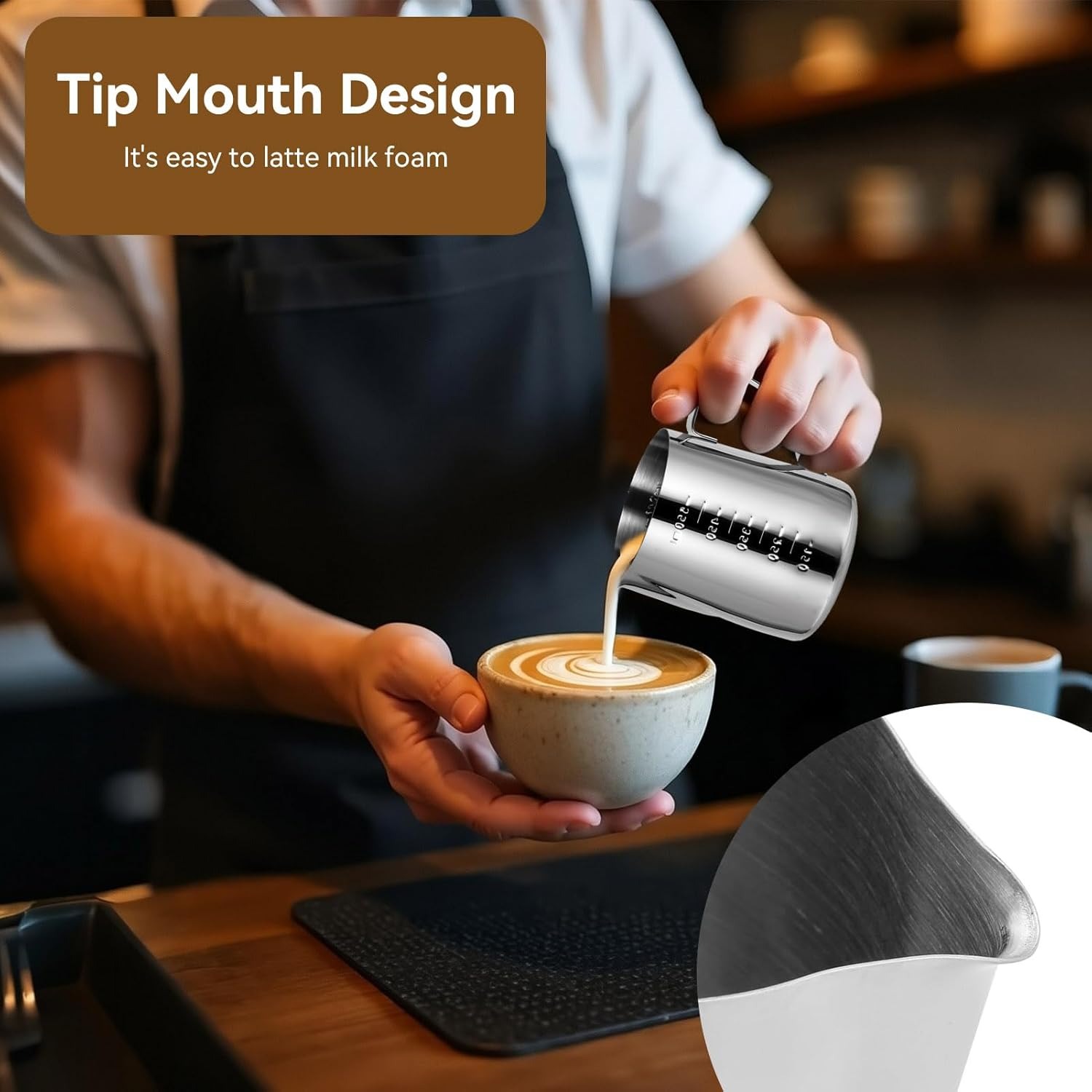 Jarra para Espumar Leite, Jarr - Barista Milk Jug avaliação e preço