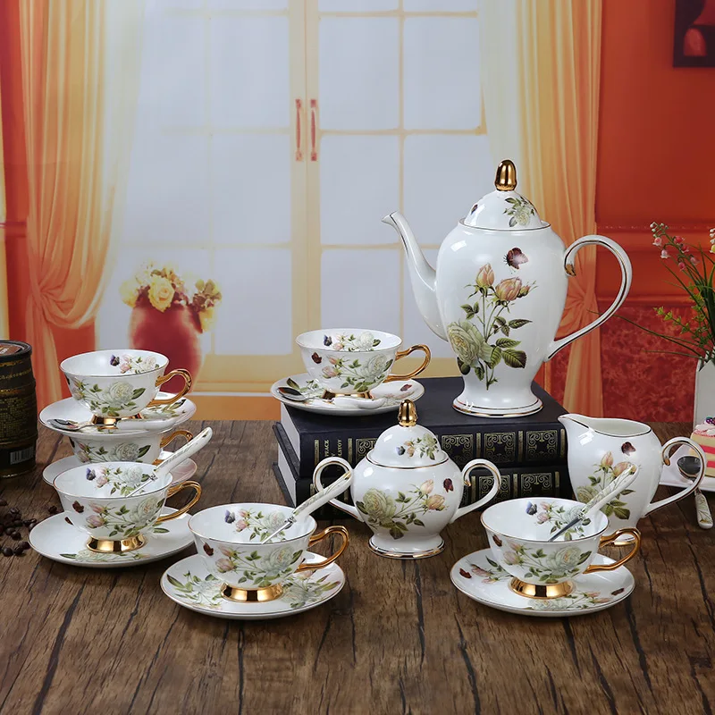 osso china conjunto de café es - Coffee Tea Creamer avaliação e preço