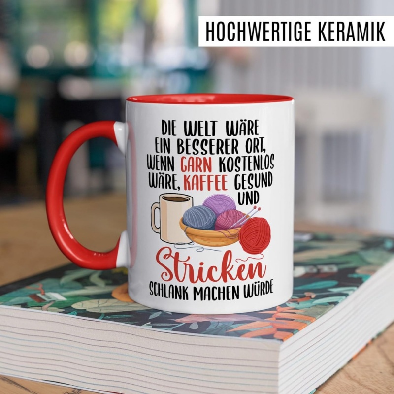 Caneca Engraçada para Tricô -  - Coffee Tea With Me avaliação e preço