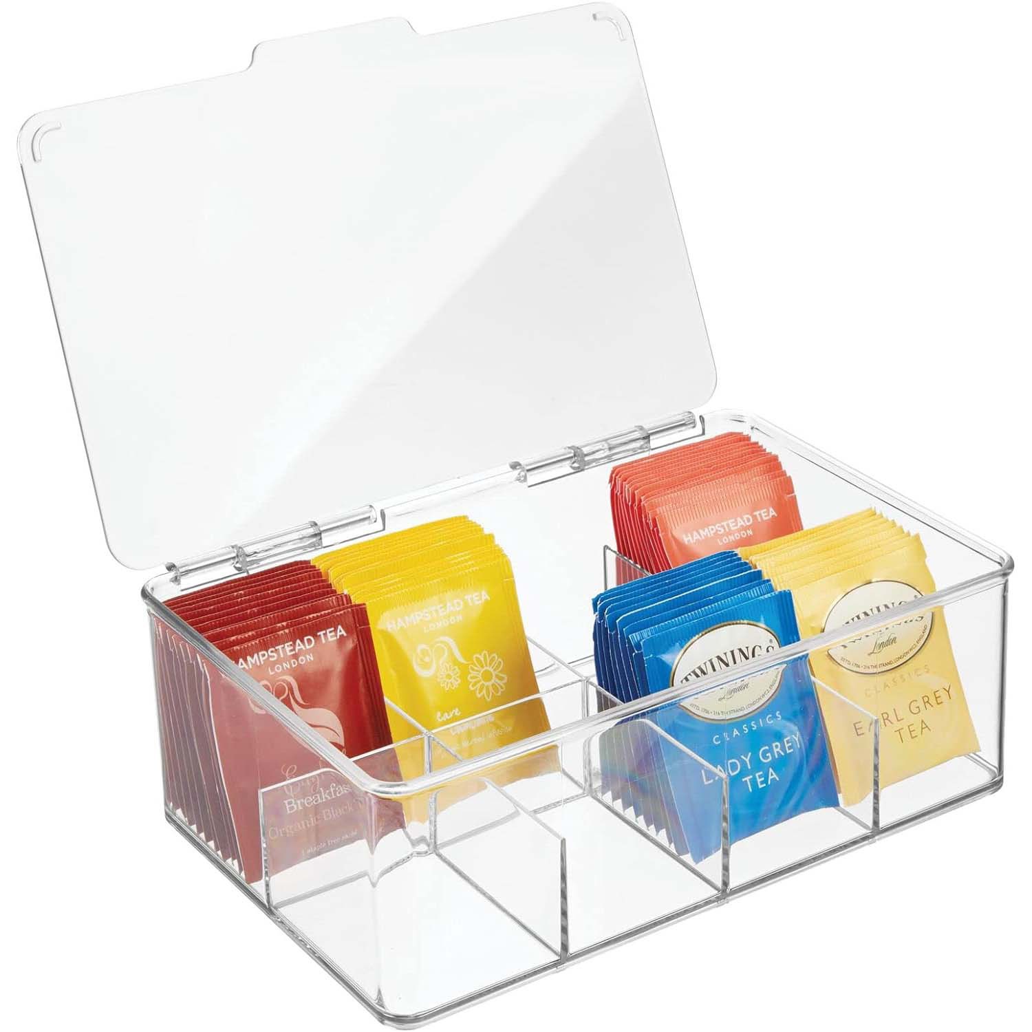 Caixa de armazenamento de saco - Coffee Tea Drawer Organizer avaliação e preço